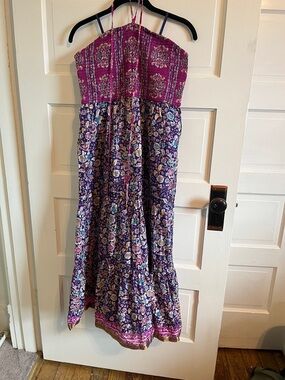 Anthropologie MAEVE 100% silk boho dress